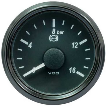 VDO SingleViu Brake Pressure Gauge 16bar